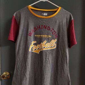 Washington Football Team Short Sleeve T-Shirt Women's Large Gray Commanders